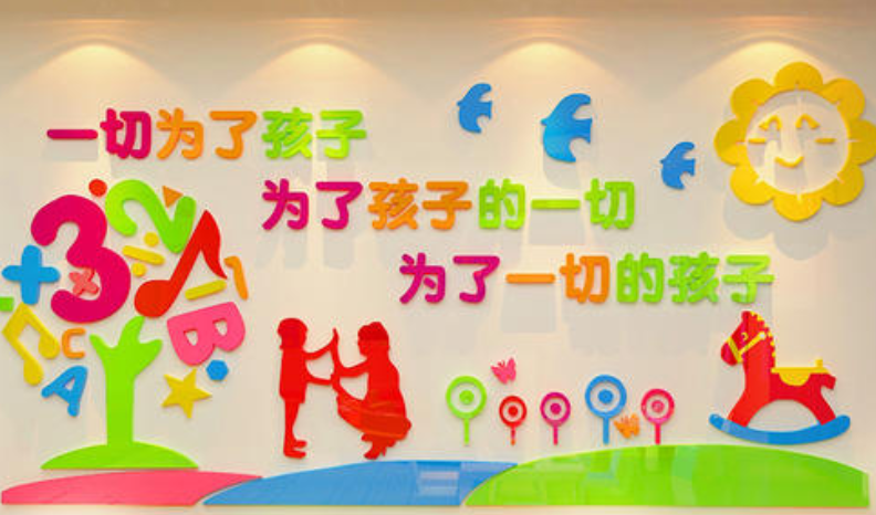 心理輔導(dǎo)咨詢室3d立體墻貼畫幼兒園校園文化墻