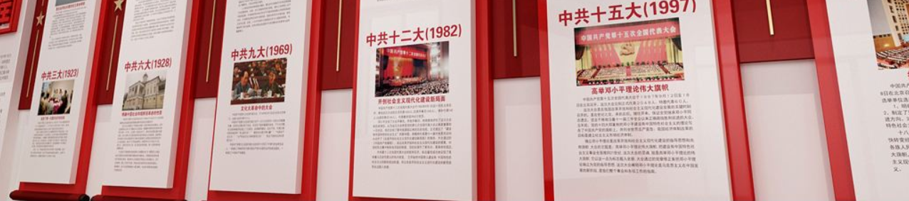中式黨的光輝歷程文化墻黨員活動室黨建