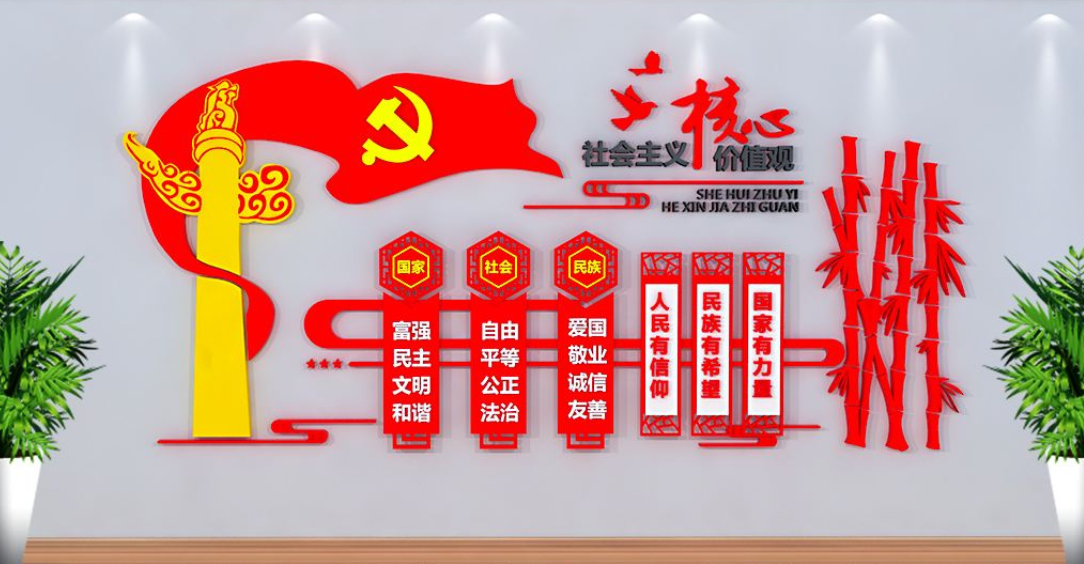 創(chuàng)意社會主義核心價值觀文化墻