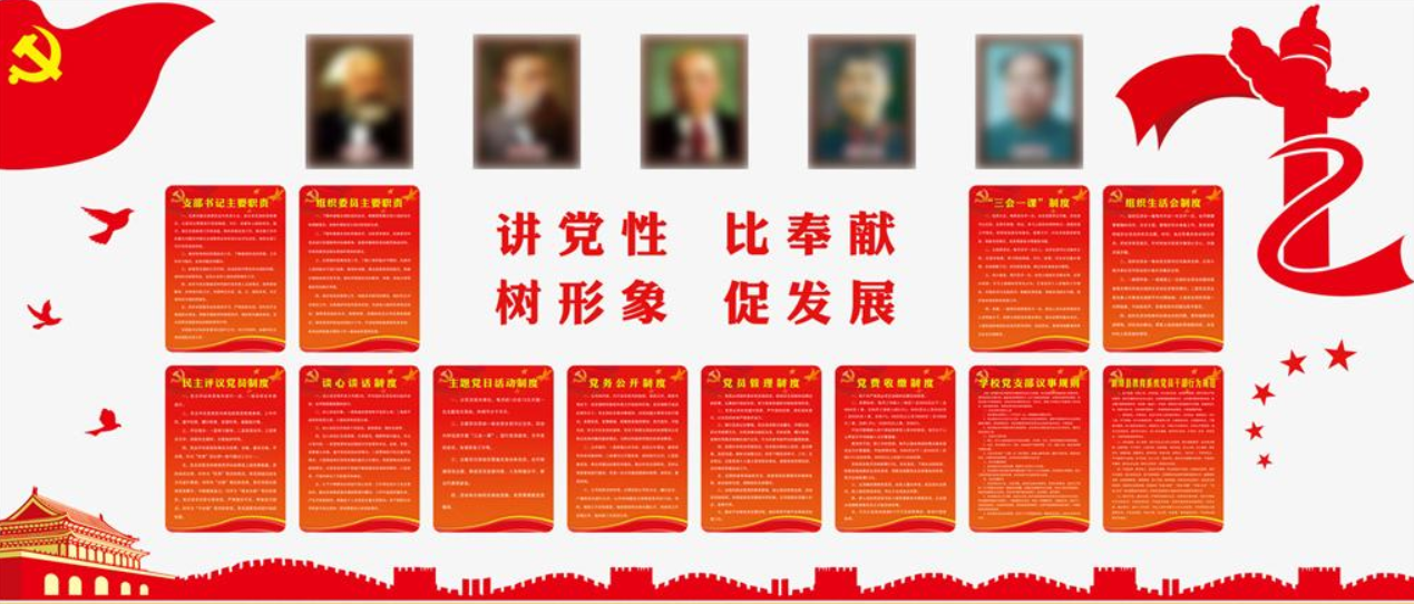 黨建黨的光輝歷程黨史立體文化墻