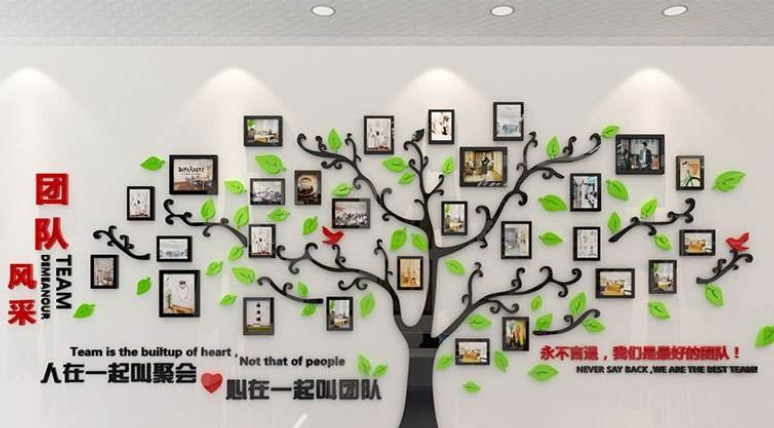 勵(lì)志墻貼公司文化墻職場標(biāo)語3d立體墻
