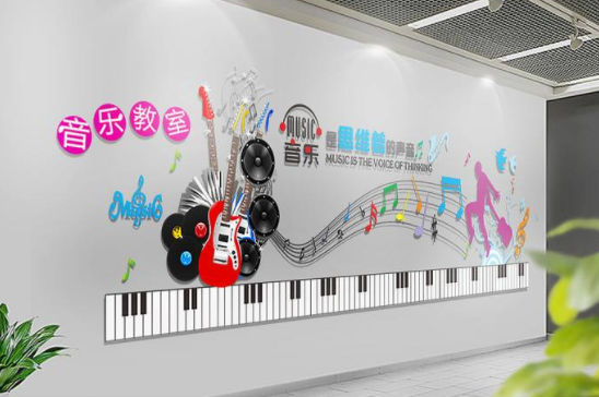 創(chuàng)意音樂文化墻展板