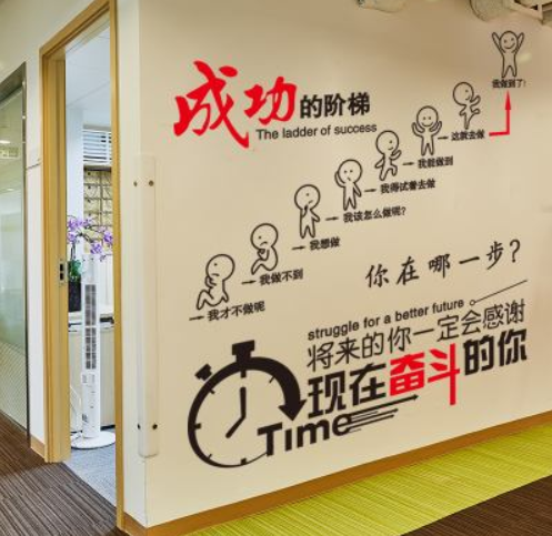 創意勵志貼紙墻貼企業辦公室文化墻教室標語貼畫墻