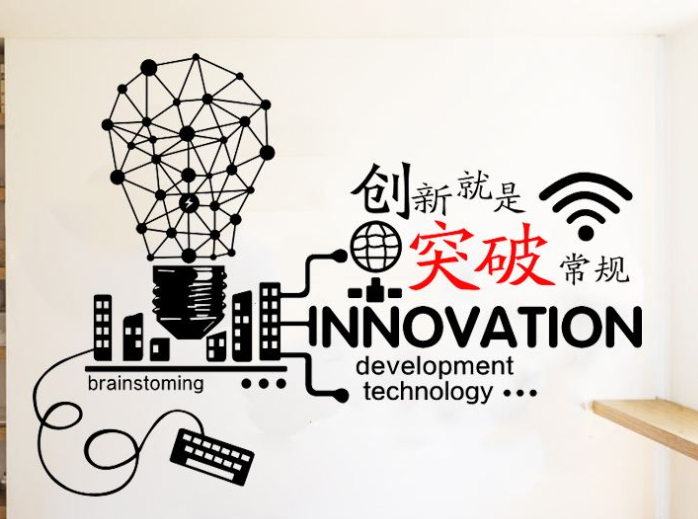 勵志3d立體墻貼公司辦公室教室寢室企業背景墻