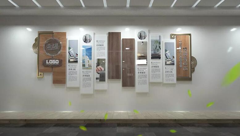 時尚別致企業(yè)文化墻制作效果圖