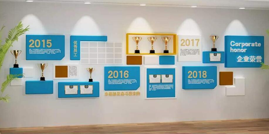 個性企業文化墻制作效果圖