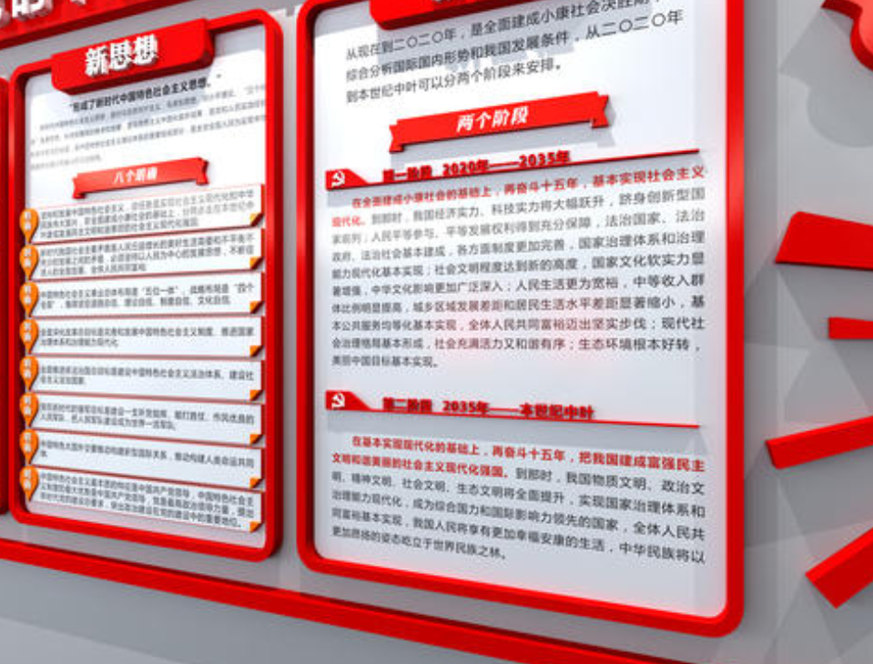 大型立體黨員黨建文化墻