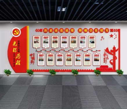 黨員活動(dòng)室黨建文化墻