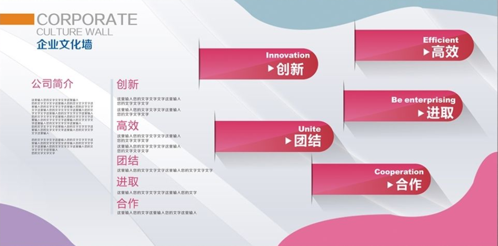 辦公室走廊企業(yè)環(huán)保節(jié)能文化墻設計圖片