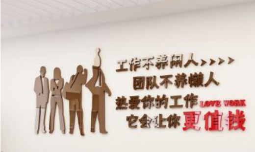 立體辦公室裝飾激勵公司企業(yè)文化墻勵志標(biāo)語