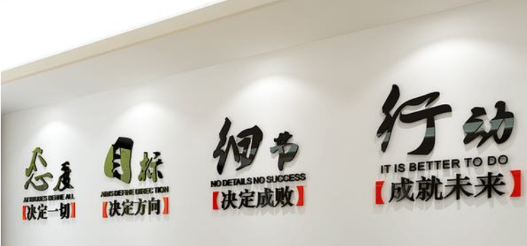 勵志墻貼紙海報貼畫教室布置公司企業文化墻