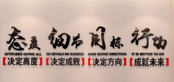 立體辦公室墻面激勵貼紙公司企業文化墻