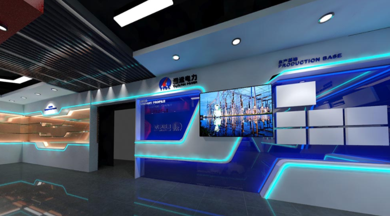 電力企業展廳文化墻設計